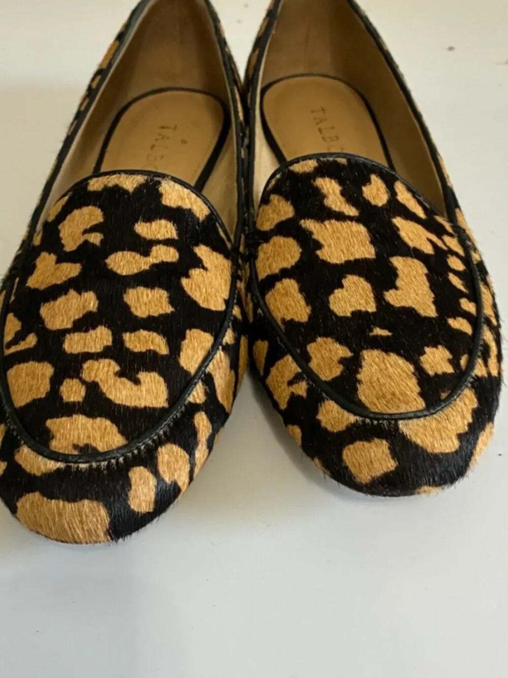 Talbots Leopard Calf Hair Leather Loafers Women’s 7M